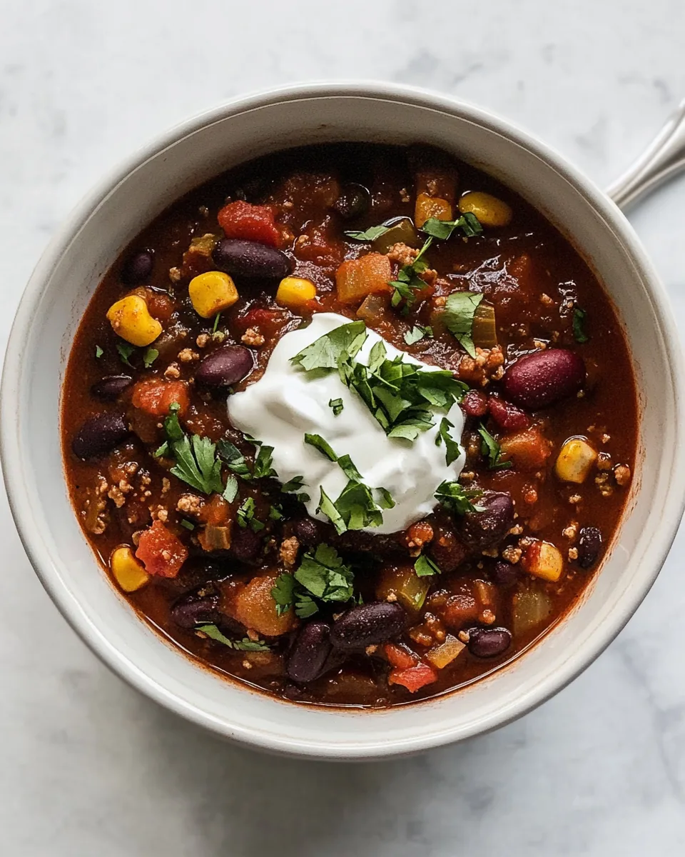 Crock Pot Vegetarian Chili