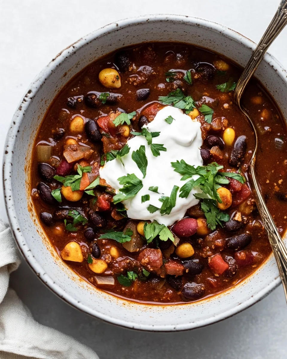 Crock Pot Vegetarian Chili