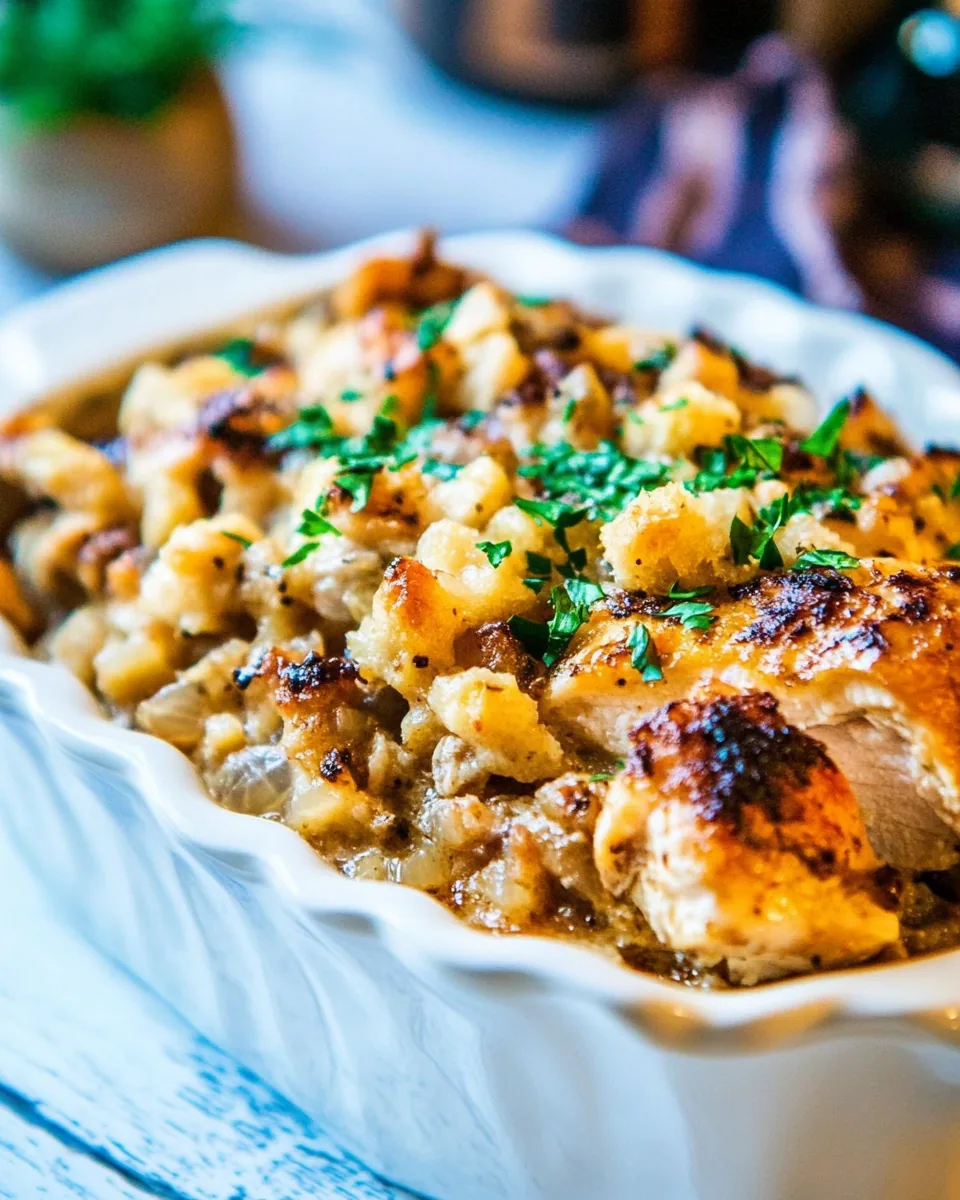 Crockpot Chicken and Stuffing