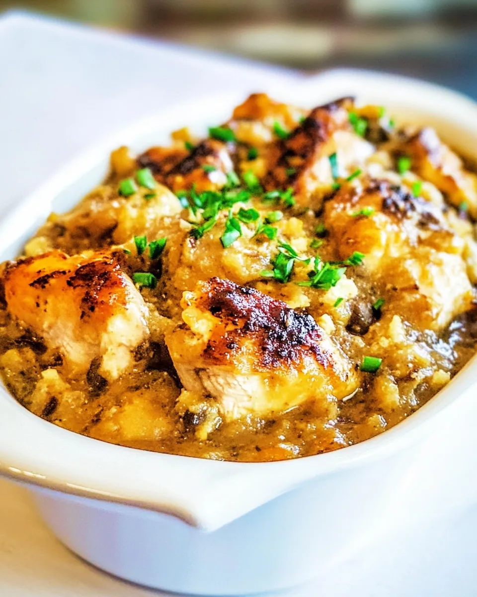 Crockpot Chicken and Stuffing
