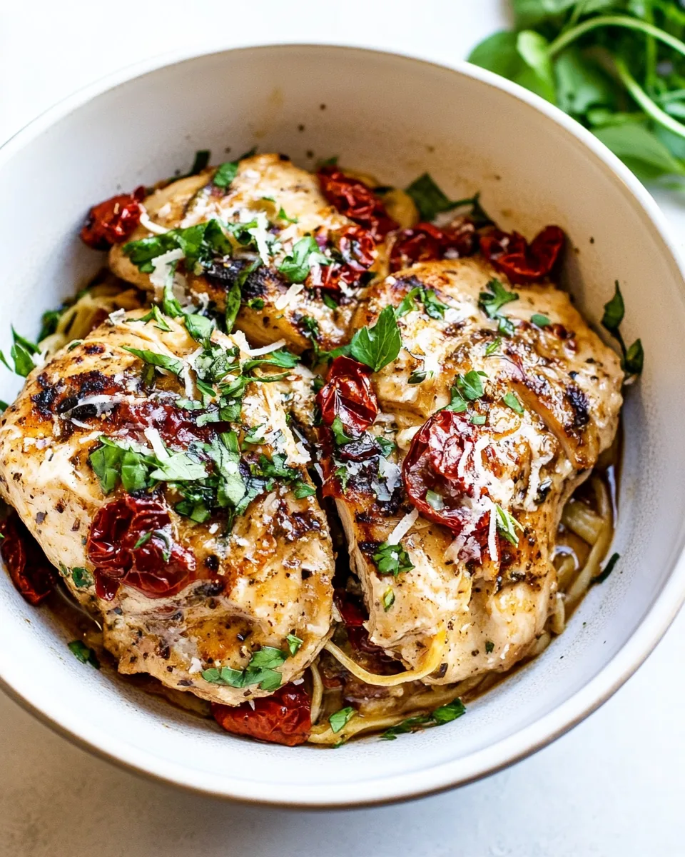 Crockpot Tuscan Chicken
