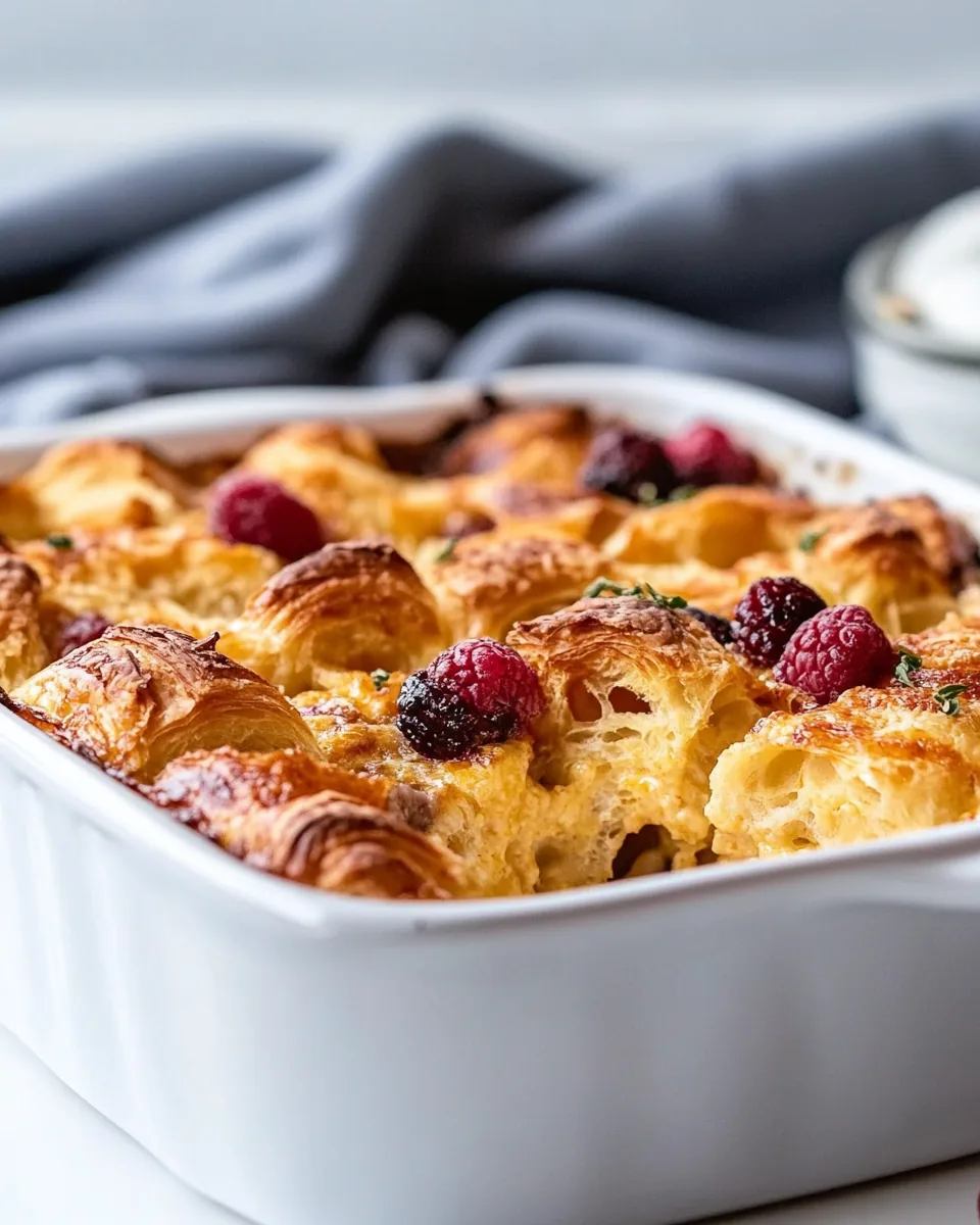 Croissant Breakfast Casserole