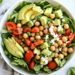 Crunchy Green Salad with Dilly Chickpeas and Avocado