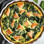 Crustless Quiche With Salmon and Spinach