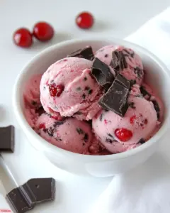 Dark Chocolate Covered Cherry Frozen Yogurt