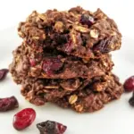Dark Chocolate Cranberry Oatmeal Cookies