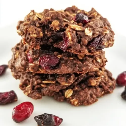 Dark Chocolate Cranberry Oatmeal Cookies
