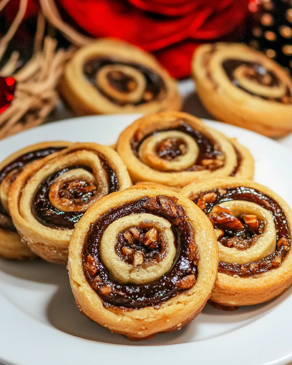 Date Nut Pinwheel Cookies