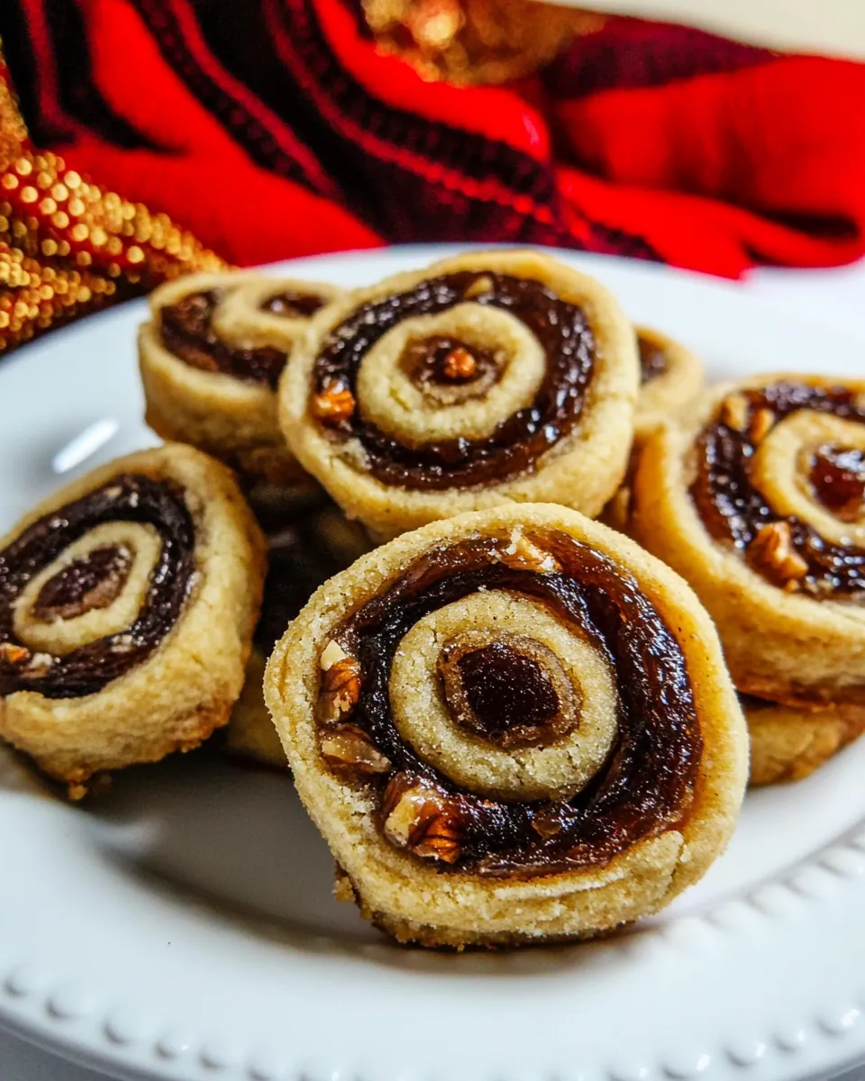 Date Nut Pinwheel Cookies