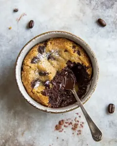 Deep Dish Molten Chocolate Coffee Blondies