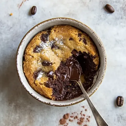 Deep Dish Molten Chocolate Coffee Blondies