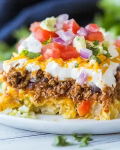 Deep Dish Taco Squares