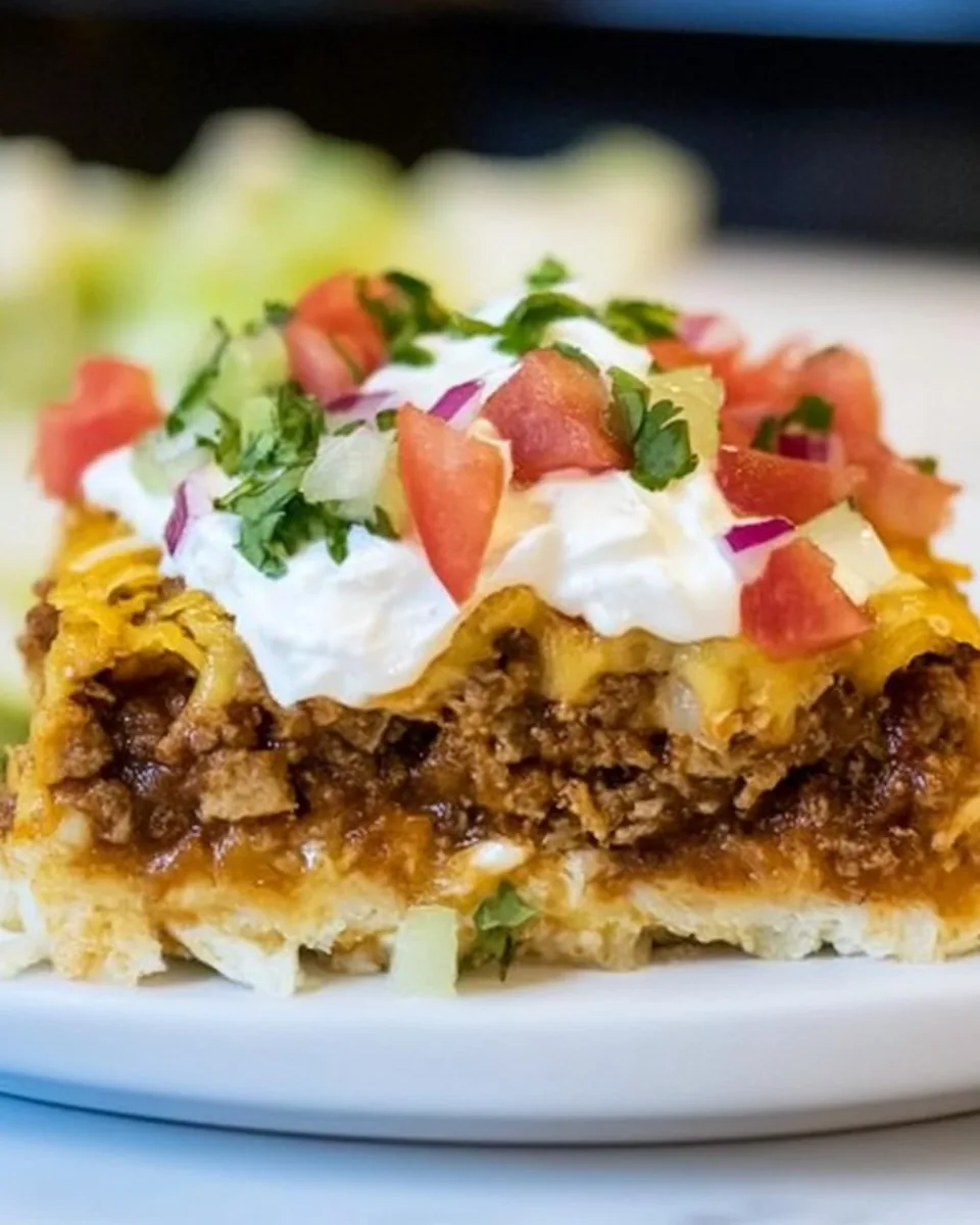 Deep Dish Taco Squares