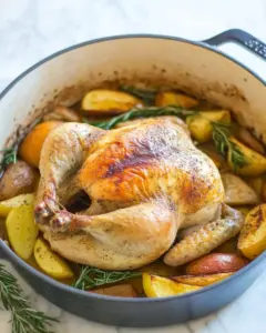 Dutch Oven Whole Roast Chicken