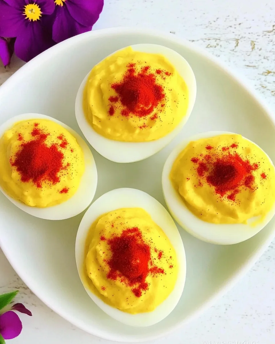 Dye Free Deviled Eggs