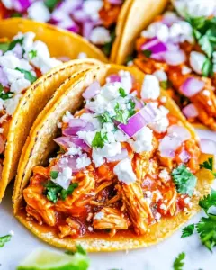 Easy Chicken Tinga Tacos