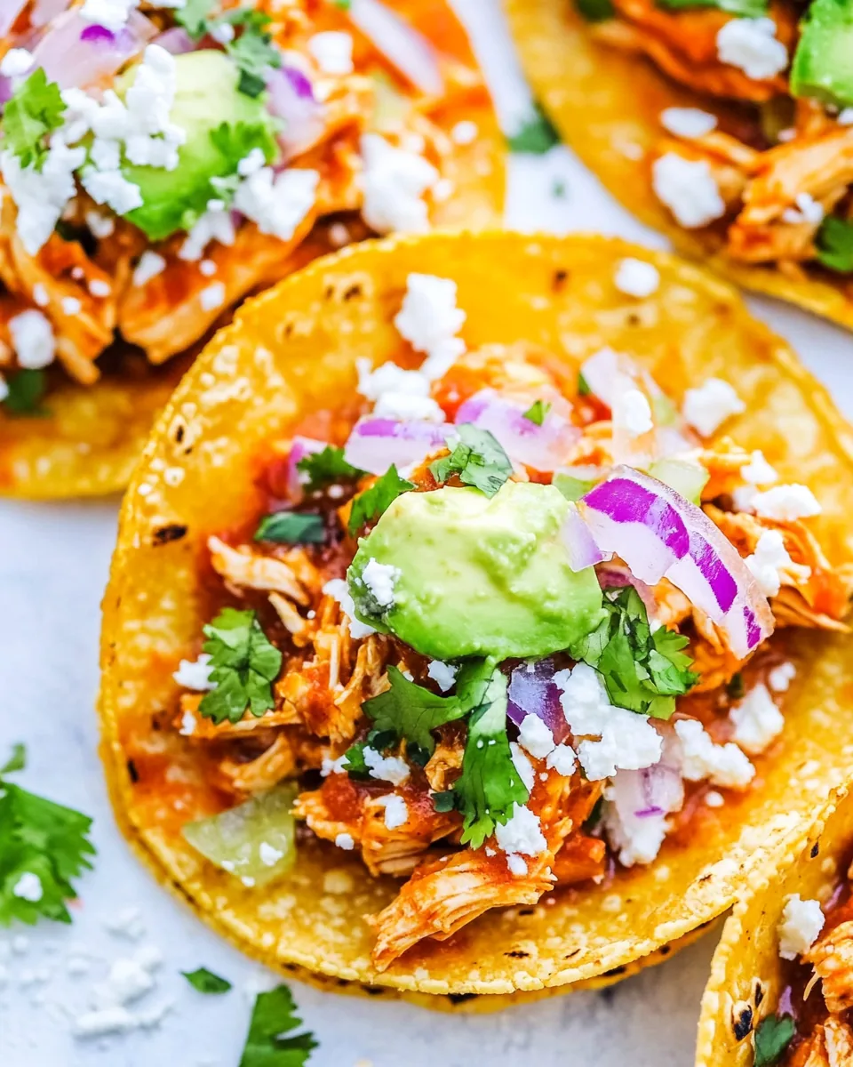 Easy Chicken Tinga Tacos