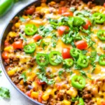 Easy 30 Minute Southwestern Beef Skillet
