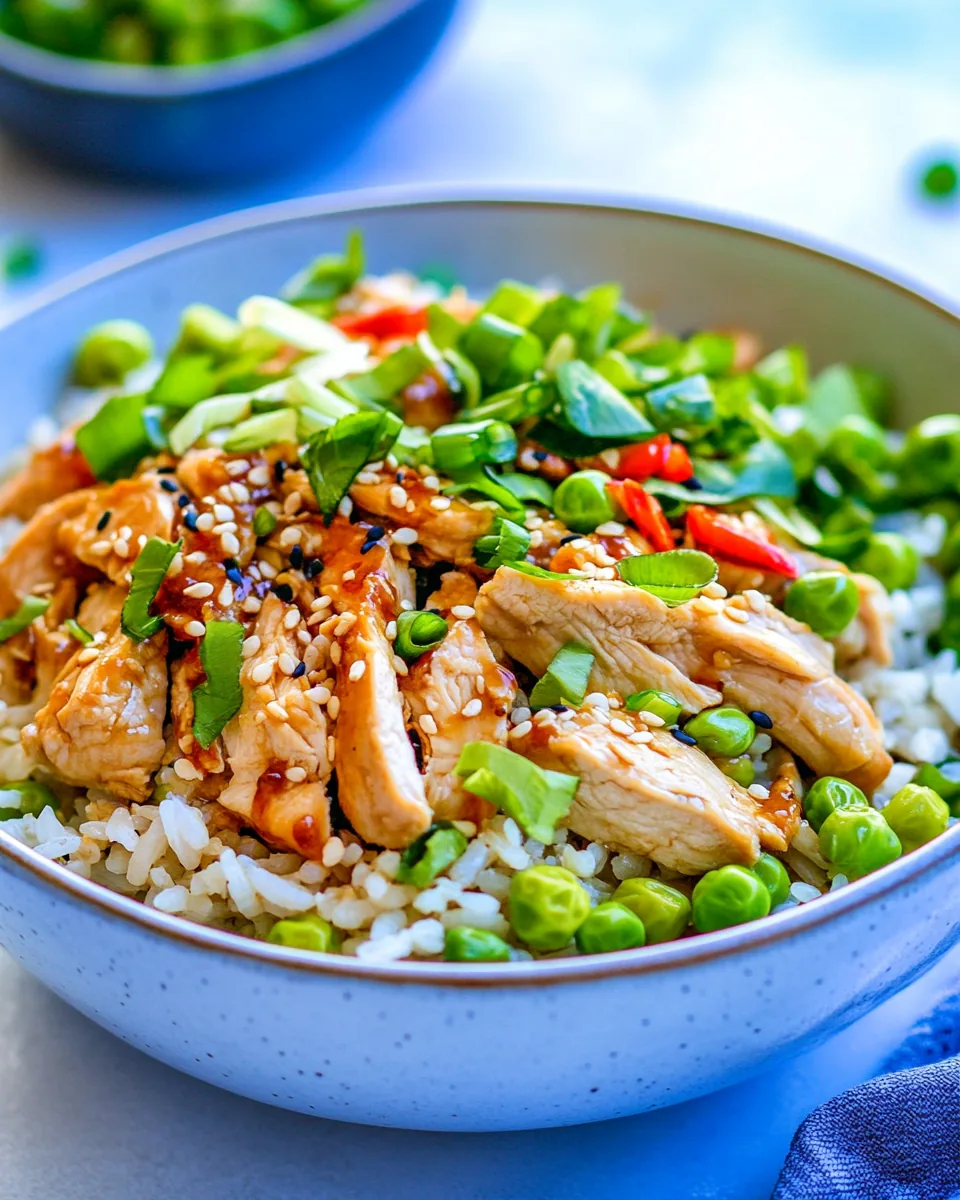Easy Asian Chicken Rice Bowl