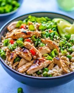 Easy Asian Chicken Rice Bowl