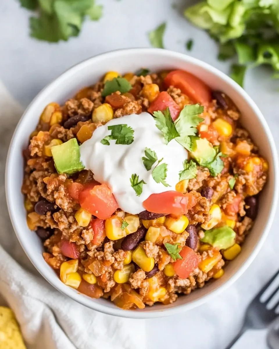 Easy Beef Burrito Bowl