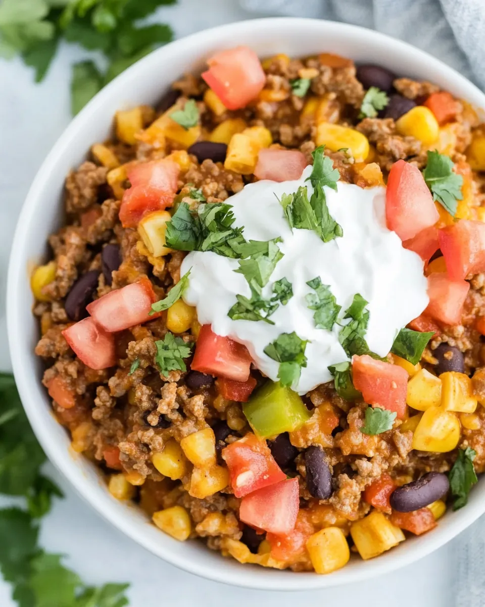 Easy Beef Burrito Bowl