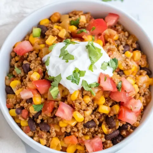 Easy Beef Burrito Bowl