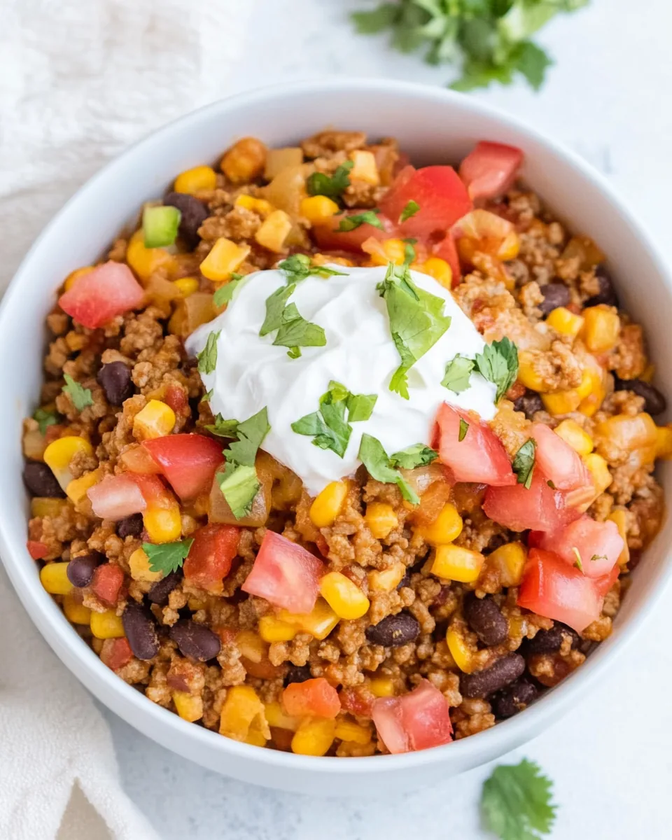 Easy Beef Burrito Bowl