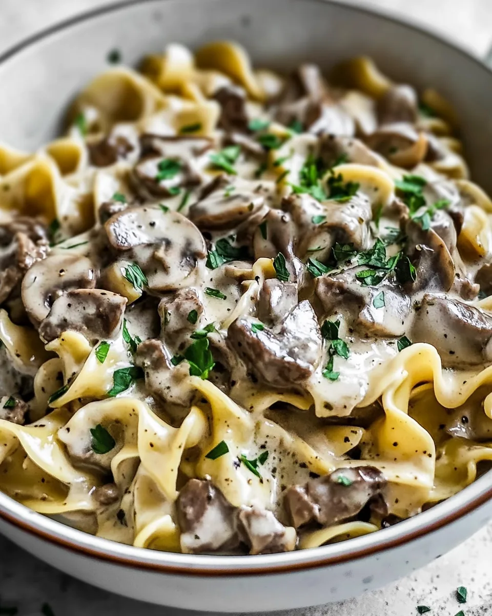 Easy Beef Stroganoff