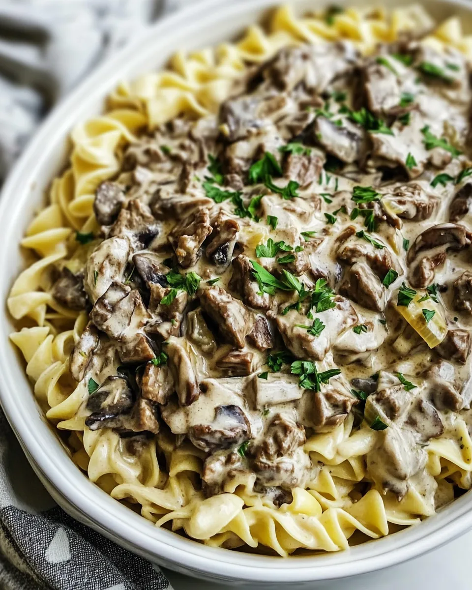 Easy Beef Stroganoff