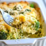 Easy Broccoli Cheese Rice Casserole