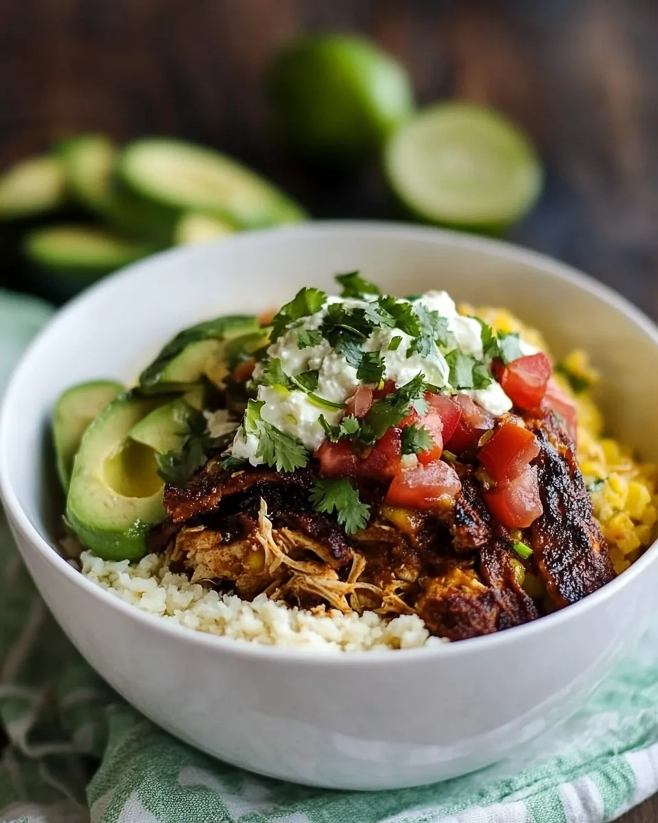Easy Chicken Tamale Burrito Bowls