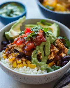 Easy Chicken Tamale Burrito Bowls