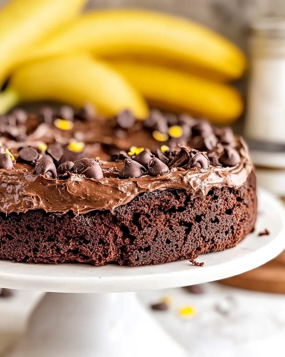 Easy Chocolate Banana Cake