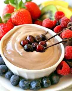 Easy Chocolate Cherry Yogurt Dip