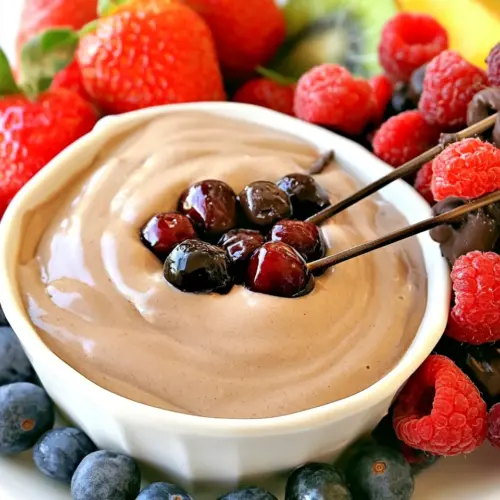 Easy Chocolate Cherry Yogurt Dip
