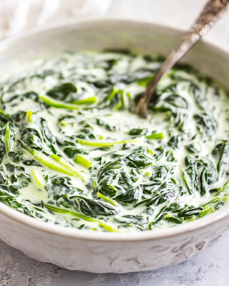 Easy Creamed Spinach