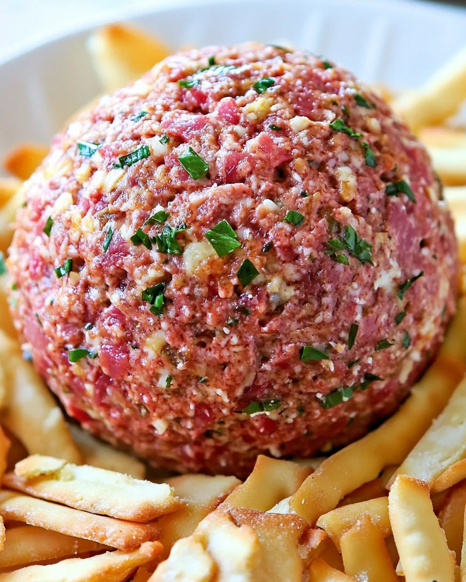 Easy Dried Beef Cheese Ball