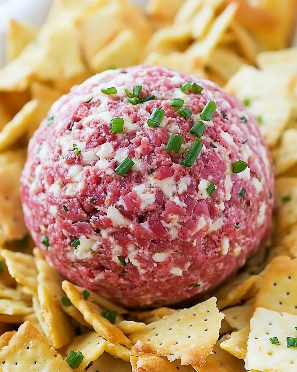 Easy Dried Beef Cheese Ball