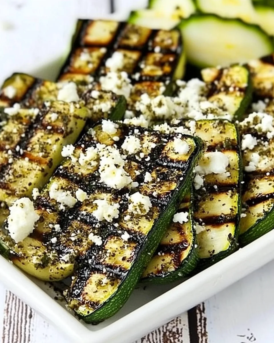 Easy Grilled Greek Zucchini