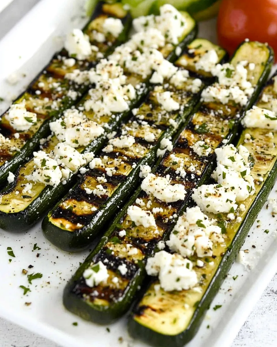 Easy Grilled Greek Zucchini