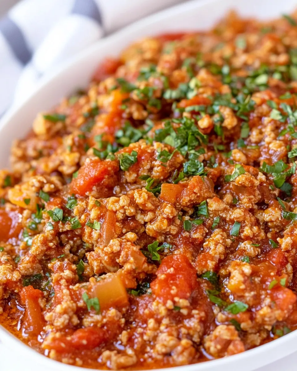 Easy Ground Turkey Bolognese
