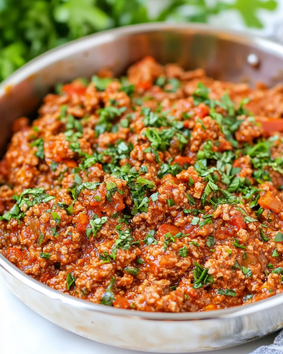 Easy Ground Turkey Bolognese