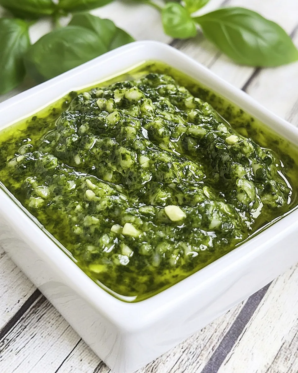 Easy Homemade Basil Pesto