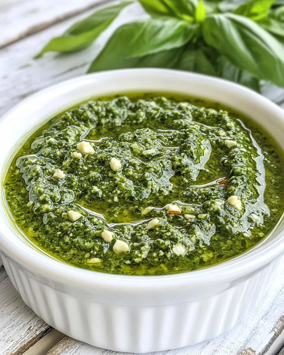 Easy Homemade Basil Pesto