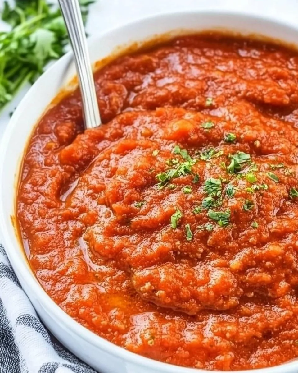 Easy Homemade Hearty Marinara Sauce