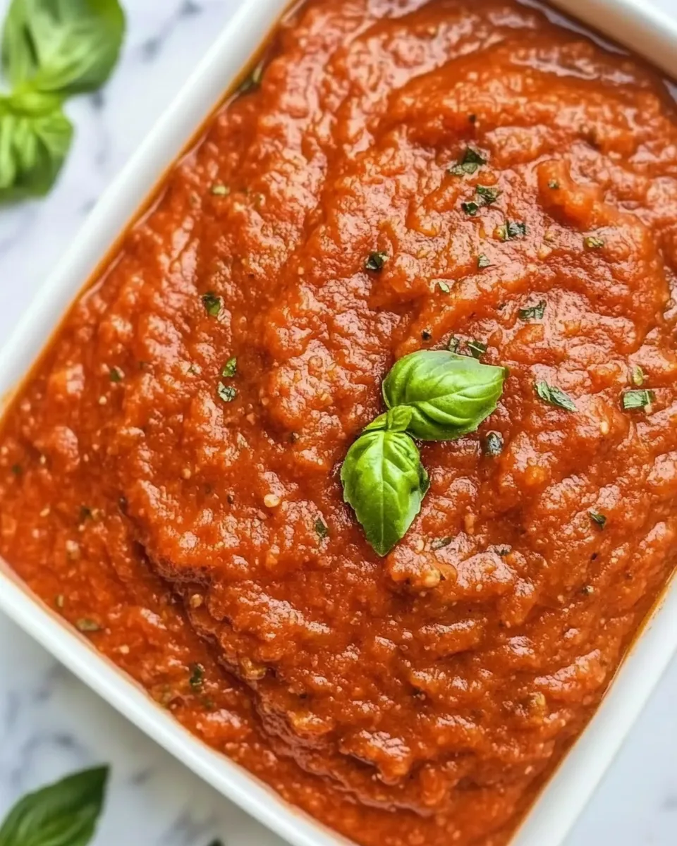 Easy Homemade Hearty Marinara Sauce
