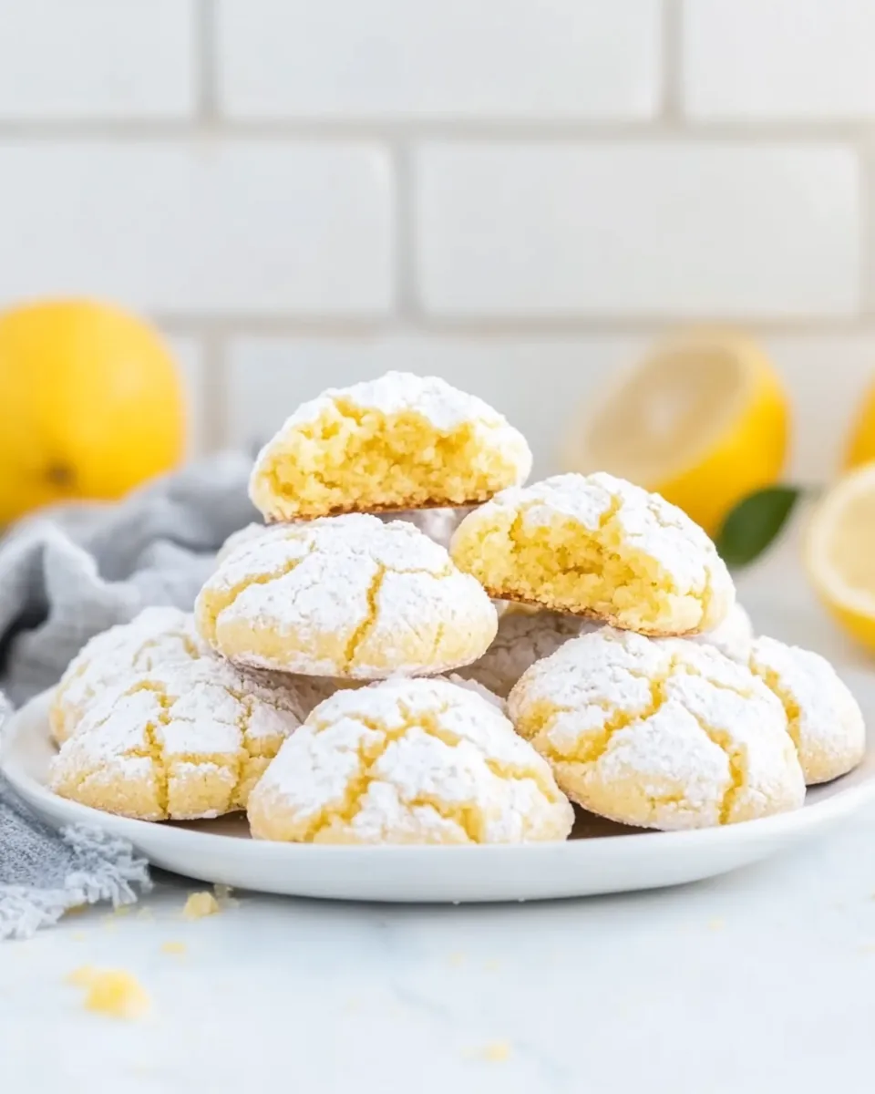 Easy Lemon Crinkle Cookies