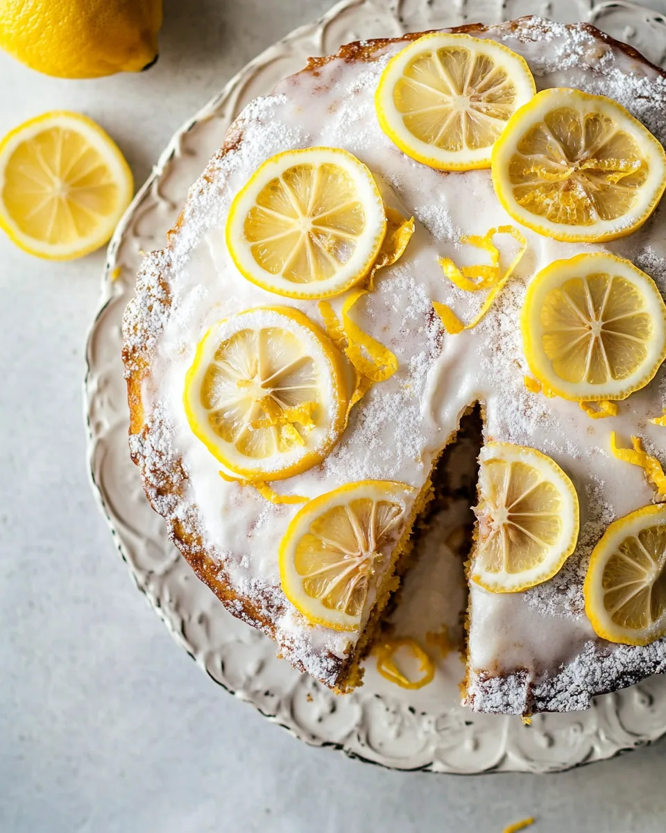 Easy Lemon Fritter Cake