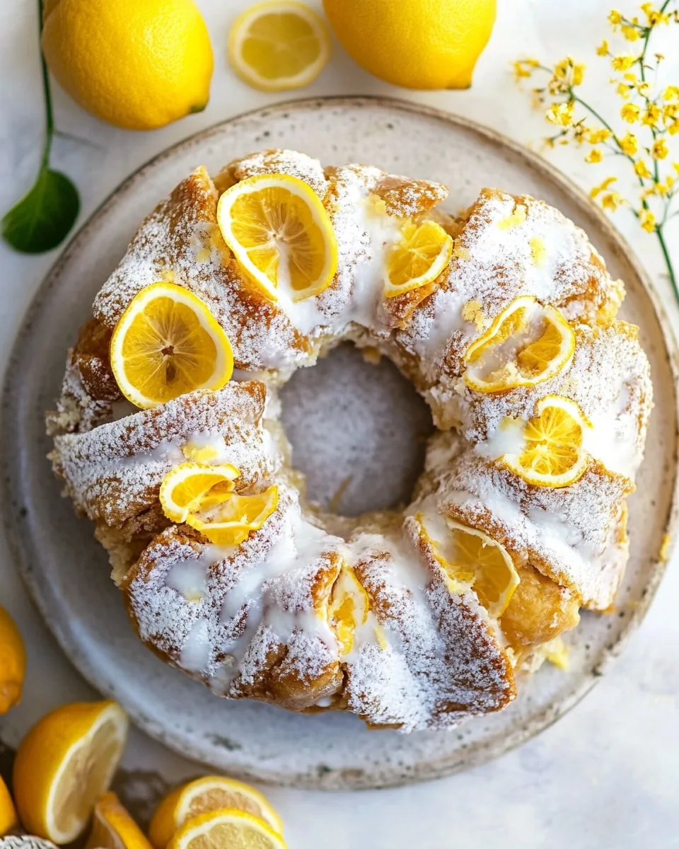 Easy Lemon Fritter Cake